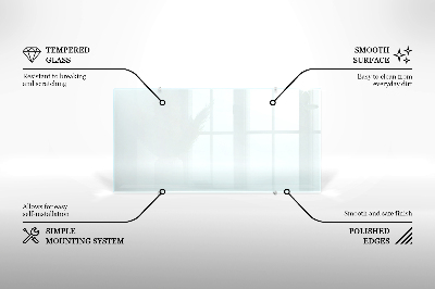 Panel za kuchyňskou linku Transparentní