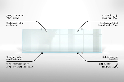 Panel za kuchyňskou linku Transparentní