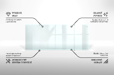 Panel za kuchyňskou linku Transparentní