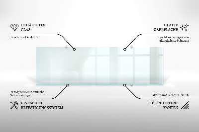 Panel za kuchyňskou linku Transparentní