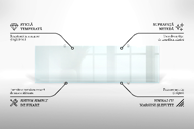 Panel za kuchyňskou linku Transparentní