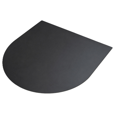 Ochranná podložka pod gril polooválná 80x90 cm