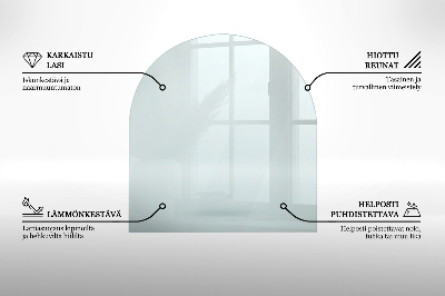 Sklo před krb transparentne v neregulérním tvaru