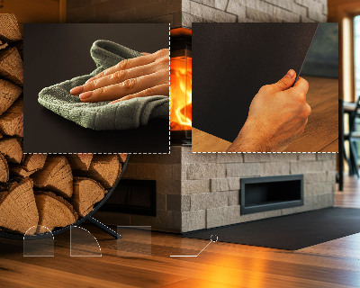 Podložka pod krb ve tvaru čtvrtkruhu z černého plechu