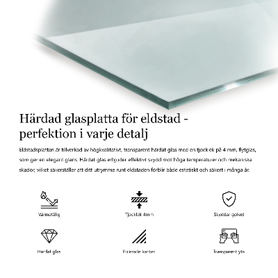 Sklo pod krbová kamna šestihranné průhledné