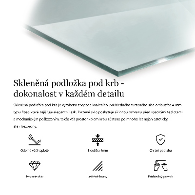 Sklo pod krbová kamna šestihranné průhledné