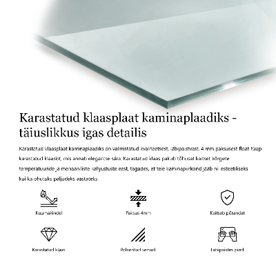 Sklo pod krbová kamna šestihranné průhledné