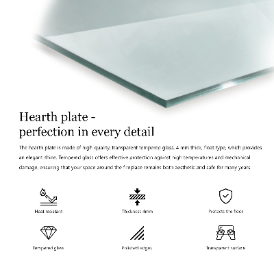 Sklo pod krbová kamna šestihranné průhledné
