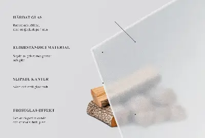 Kulatá polotransparentní podložka pod kamna