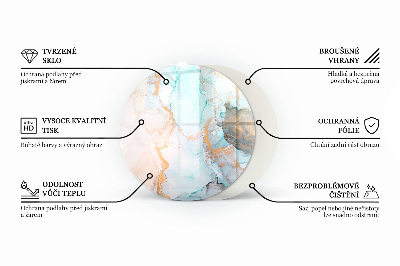 Podložka pod krbová kamna Geometrie ve třech rozměrech