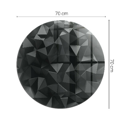 Podložka pod krbová kamna Geometrie ve třech rozměrech