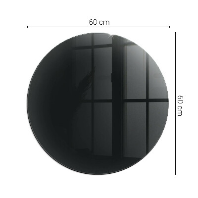 Sklo pod krb kruhové Barva Tmavá Grafitová