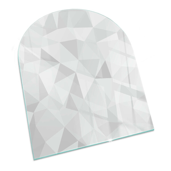 Sklo před krb polooválné Abstraktní geometrický vzor