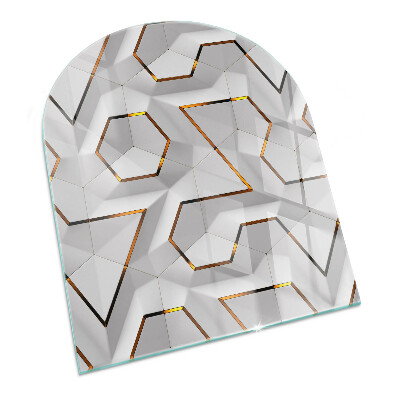 Podložka pod kamna Geometrický 3D vzor