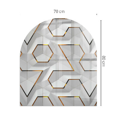 Podložka pod kamna Geometrický 3D vzor