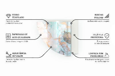 Podložka před krb čtvrtka Organický motiv kamene