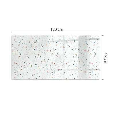 Sklo pod kamna obdélníkové Vzor s malými tvary