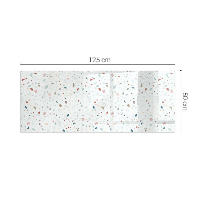 Sklo pod kamna obdélníkové Vzor s malými tvary