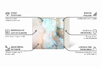 Sklo pod kamna obdélníkové Textura přírodního kamene