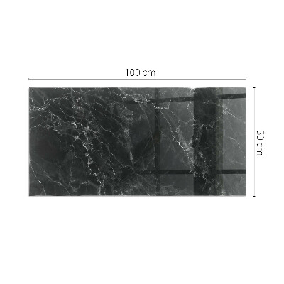 Sklo pod krbová kamna Elegantní mramorový vzor