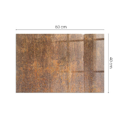 Sklo pod krbová kamna Rez textura na kovu