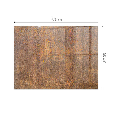 Sklo pod krbová kamna Rez textura na kovu