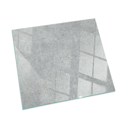 Sklo pod kamna obdélníkové Surová betonová textura