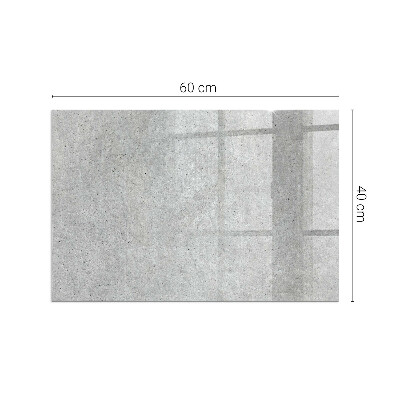 Sklo pod kamna obdélníkové Surová betonová textura