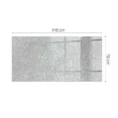 Sklo pod kamna obdélníkové Surová betonová textura