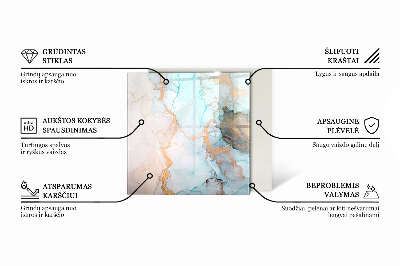 Sklo pod krbová kamna Geometrie se dřevem