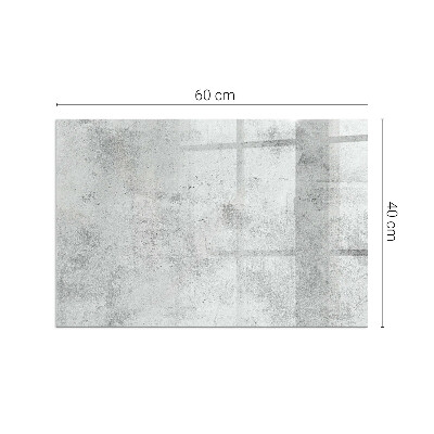 Sklo pod kamna obdélníkové Surová betonová textura