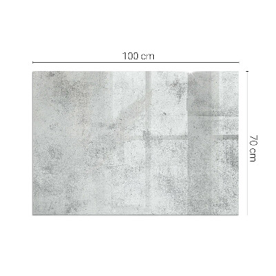 Sklo pod kamna obdélníkové Surová betonová textura
