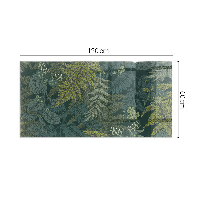 Sklo pod krbová kamna Rostlinné motivy s motýly