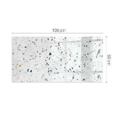 Sklo pod krbová kamna Kamenný vzor s částicemi