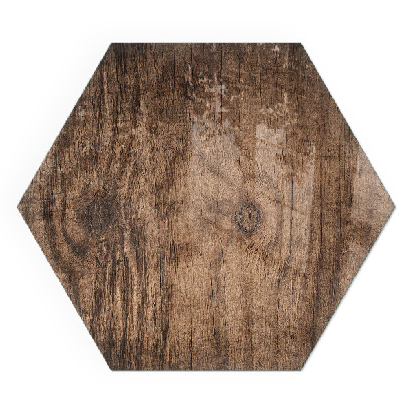 Šestihranná podložka pod krb Dřevo v přírodním stylu