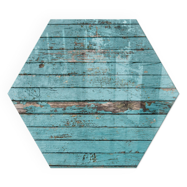 Šestihranná sklo před kamna Rustikální estetika desek na výrobku