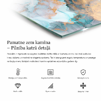 Šestihranná podložka pod krb Betonová textura v industriálním stylu