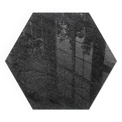 Šestihranná sklo před kamna Kamenná dlažba vzor