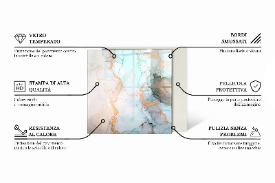 Šestihranná sklo před kamna Moderní design se strukturou