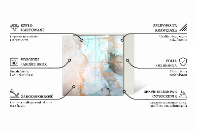 Šestihranná sklo před kamna Moderní design se strukturou