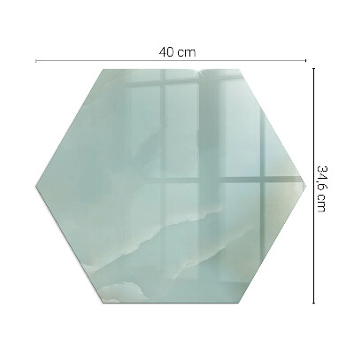 Šestihranná podložka pod krb Elegantní mramorový motiv