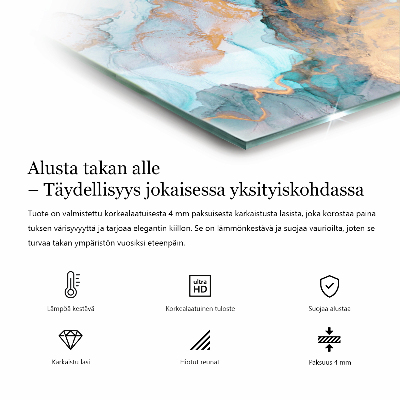 Šestihranná sklo před kamna Barva moře