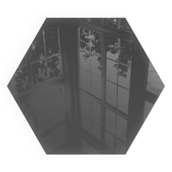 Šestihranná sklo pod krb Barva: Šedohnědá