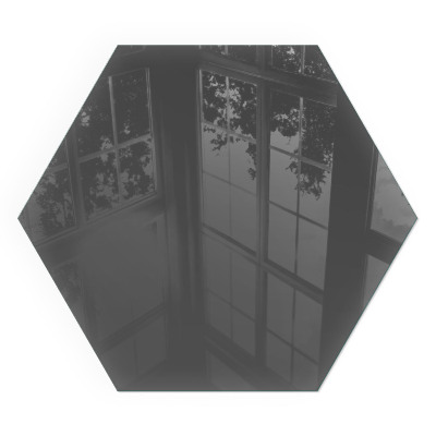 Šestihranná sklo pod krb Barva: Šedohnědá