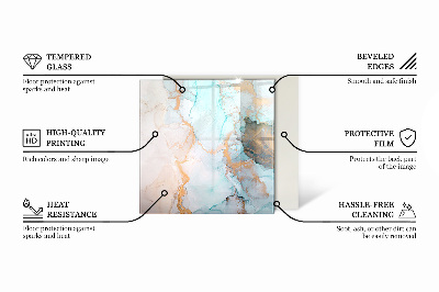 Šestihranná podložka pod krb Barva Hnědá