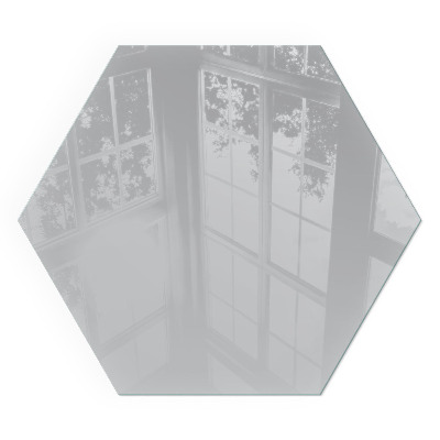 Šestihranná sklo před kamna Barva Světle šedá