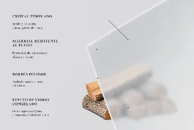 Šestihranná polotransparentní podložka pod krbová kamna