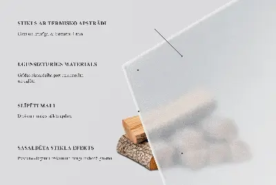 Šestihranná polotransparentní podložka pod krbová kamna