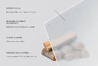 Šestihranná polotransparentní podložka pod krbová kamna