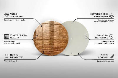 Podložka pod svíčku Textura dřevěné desky